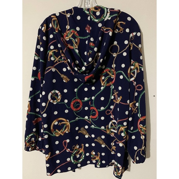 Vintage Triples Polyester Nautical Jacket Women's Size Large - Picture 6 of 10